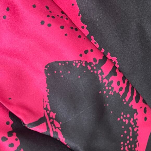 Roberto Verino 100% Silk Top 10 Black Pink Floral Boat Neck Chic Designer Blouse - Picture 10 of 10